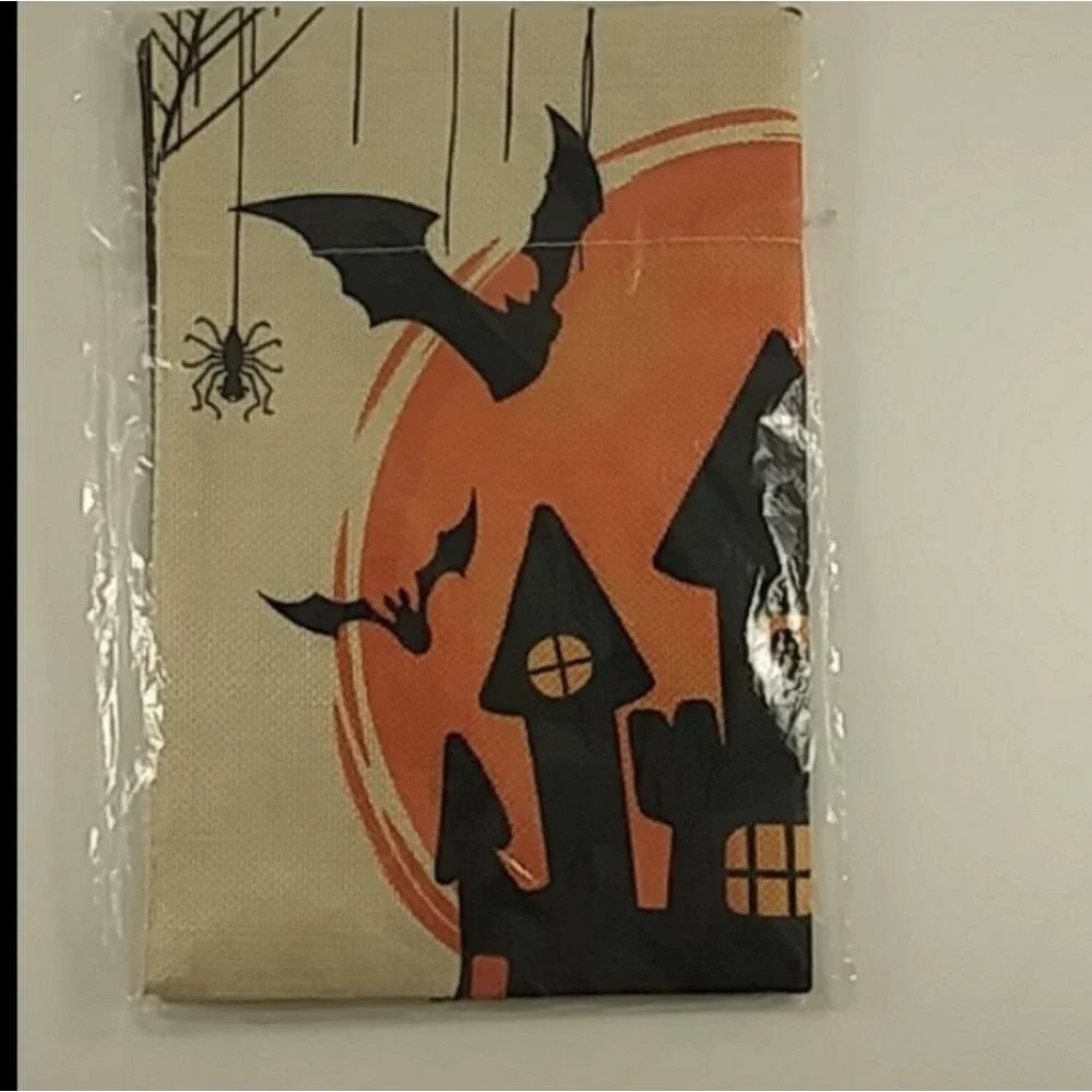 Halloween Garden Flag Castle Bat Party Decoration 12
